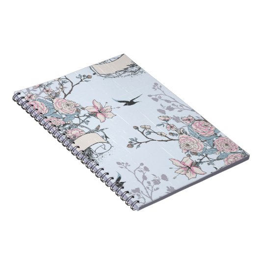 Carnet pastel shabby chic (Côté Droit)
