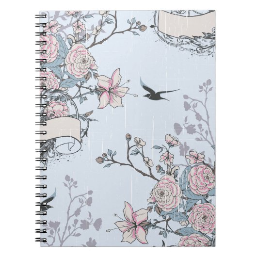 Carnet pastel shabby chic (Devant)