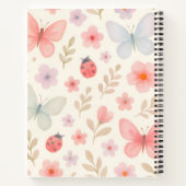 Carnet Pastel Spring Garden Motif - Papillons, Ladybu (Dos)