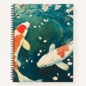 Carnet Pastel Spring Koi Blossom (Devant)