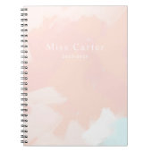 Carnet Pastel Springtime with Name and Year Details (Devant)