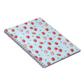 Carnet Pastel Strawberry Dreams Motif sans couture (Côté Droit)