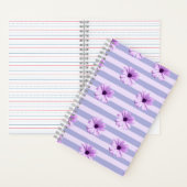Carnet Pastel stripes pattern with Daisies (À l'intérieur)
