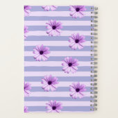Carnet Pastel stripes pattern with Daisies (Verso)