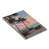 Carnet Pastel Sunset Beach Hammock Paradise Art (Côté Droit)