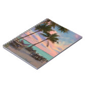 Carnet Pastel Sunset Beach Hammock Paradise Art (Côté gauche)