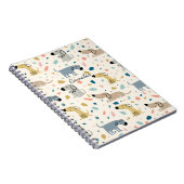 Carnet Pastel Terrazzo Funny Mignonne Chien Motif (Côté Droit)