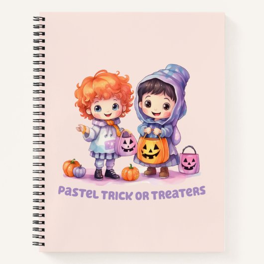 Carnet Pastel Trick ou Traitements (Devant)