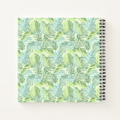 Carnet Pastel Tropical Palm Feuille (Dos)