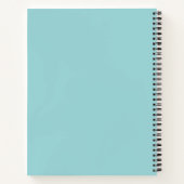 Carnet Pastel Turquoise Blue Remarques importantes Texte (Dos)