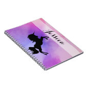 Carnet Pastel Unicorn Design Notebook Avec Votre Nom (Côté Droit)