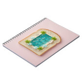 Carnet Pastel Vaporwave Pool Toast (Côté gauche)