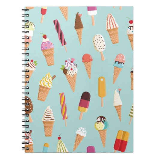 Carnet Pastels de crème glacée (Devant)