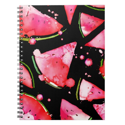 Carnet Pastèque à l'aquarelle 2 (Devant)