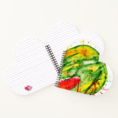 Carnet pastèque Abstraite couleur vive (Intérieur)