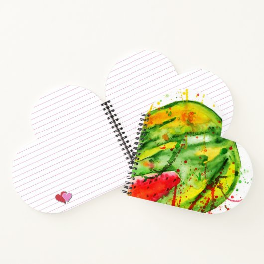 Carnet pastèque Abstraite couleur vive (Intérieur)