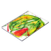 Carnet pastèque Abstraite couleur vive (Côté gauche)
