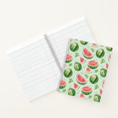 Carnet Pastèque Aquarelle Motif de Fruits d'Été (Intérieur)