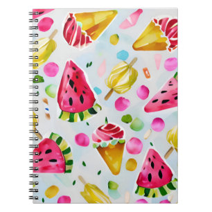 Carnet pastèque de crème glacée Whimsical