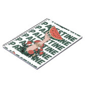 Carnet pastèque, fleurs et palestine Texte Répéter (Côté gauche)