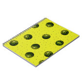 Carnet pastèque jaune avec graines (Côté gauche)