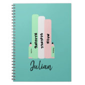 Carnet Pastèque Nom d'enfant retour à l'école  (Devant)