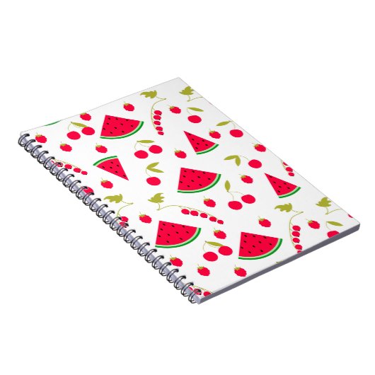 Carnet pastèque, pastèque coupée (Côté Droit)