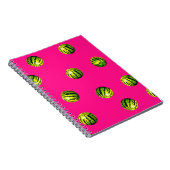 Carnet pastèque rose motif (Côté Droit)