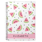 Carnet Pastèque Rose, Pâtes De Pâques, Votre Nom (Devant)