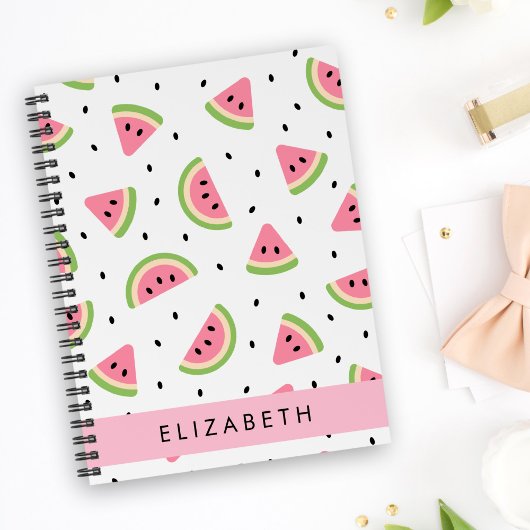 Carnet Pastèque Rose, Pâtes De Pâques, Votre Nom