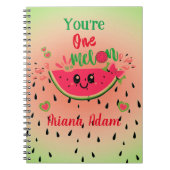 Carnet Pastèque Un Nom De Fille Anniversaire De Melon  (Devant)