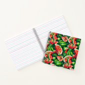 Carnet pastèques, chaux, feuilles de pastèque, petite cha (Intérieur)