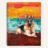 Carnet Pasteur Artistique Allemand Abstrait Painting Bull (Devant)