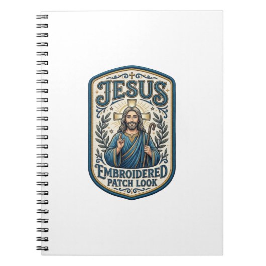Carnet Patch brodé Jésus Regardez Patch brodé Jésus (Devant)