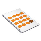 Carnet Patch Citrouille d'Halloween mignon (Côté Droit)