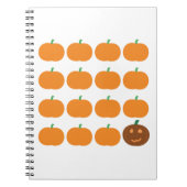 Carnet Patch Citrouille d'Halloween mignon (Devant)
