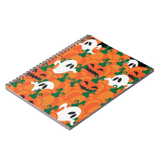 Carnet Patch Citrouille Haunted Halloween Ghosts (Côté gauche)