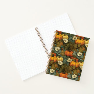 Carnet Patch de citrouilles Art Nouveau Halloween