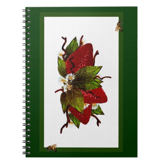 Carnet Patch fraise (Devant)