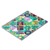 Carnet patchwork Abstrait design de Noël Symbo du Nouvel  (Côté gauche)