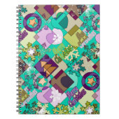Carnet patchwork Abstrait design de Noël Symbo du Nouvel  (Devant)