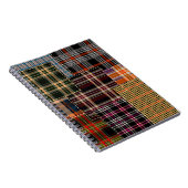 Carnet patchwork chercks motif, design tartan, surface (Côté Droit)