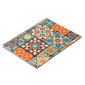 Carnet Patchwork coloré Islam Motifs Carrelage (Côté gauche)