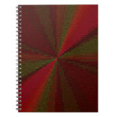 Carnet Patchwork de dégradé circulaire rouge à vert (Devant)