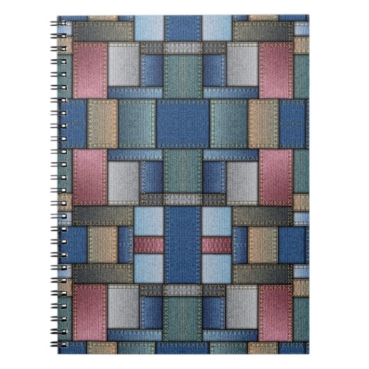 Carnet Patchwork Denim (Devant)