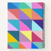 Carnet Patchwork géométrique Abstrait coloré Personnalisé (Dos)