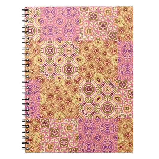 Carnet Patchwork Géométrique Rétro (Devant)