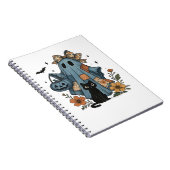 Carnet Patchwork Halloween Ghost noir Chat Essential T-Sh (Côté Droit)