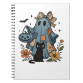 Carnet Patchwork Halloween Ghost noir Chat Essential T-Sh (Devant)