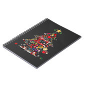 Carnet Patchwork Joyeux Noël Arbre Patchwork Quilting (Côté gauche)